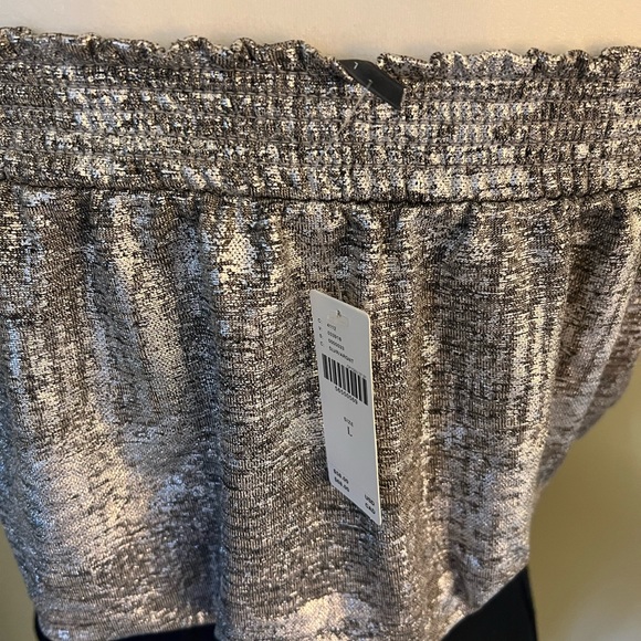 Anthropology Sexy Silver Tube Top Large NWT - Picture 4 of 9